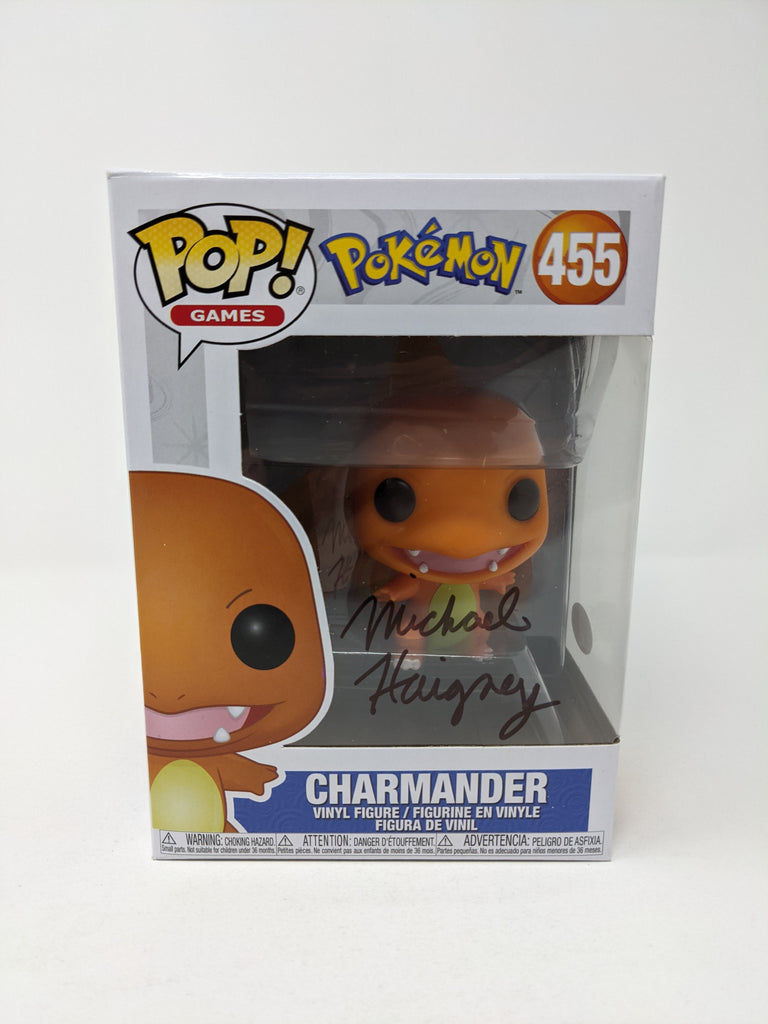 Michael Haigney Pokemon Charmander 455 Signed Funko Pop Jsa Certified Galaxycon