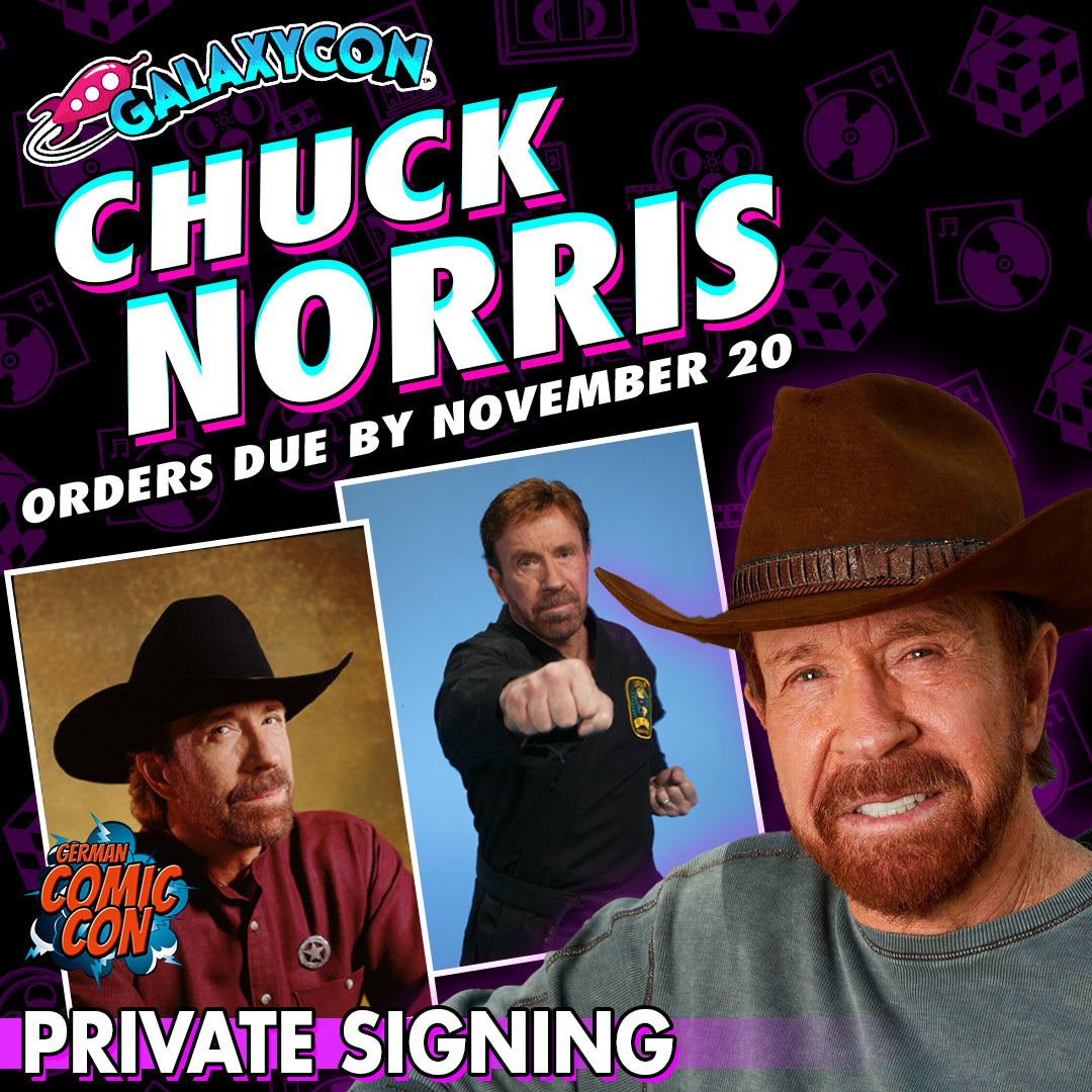 Chuck Norris Private Signing Orders Due November 20th