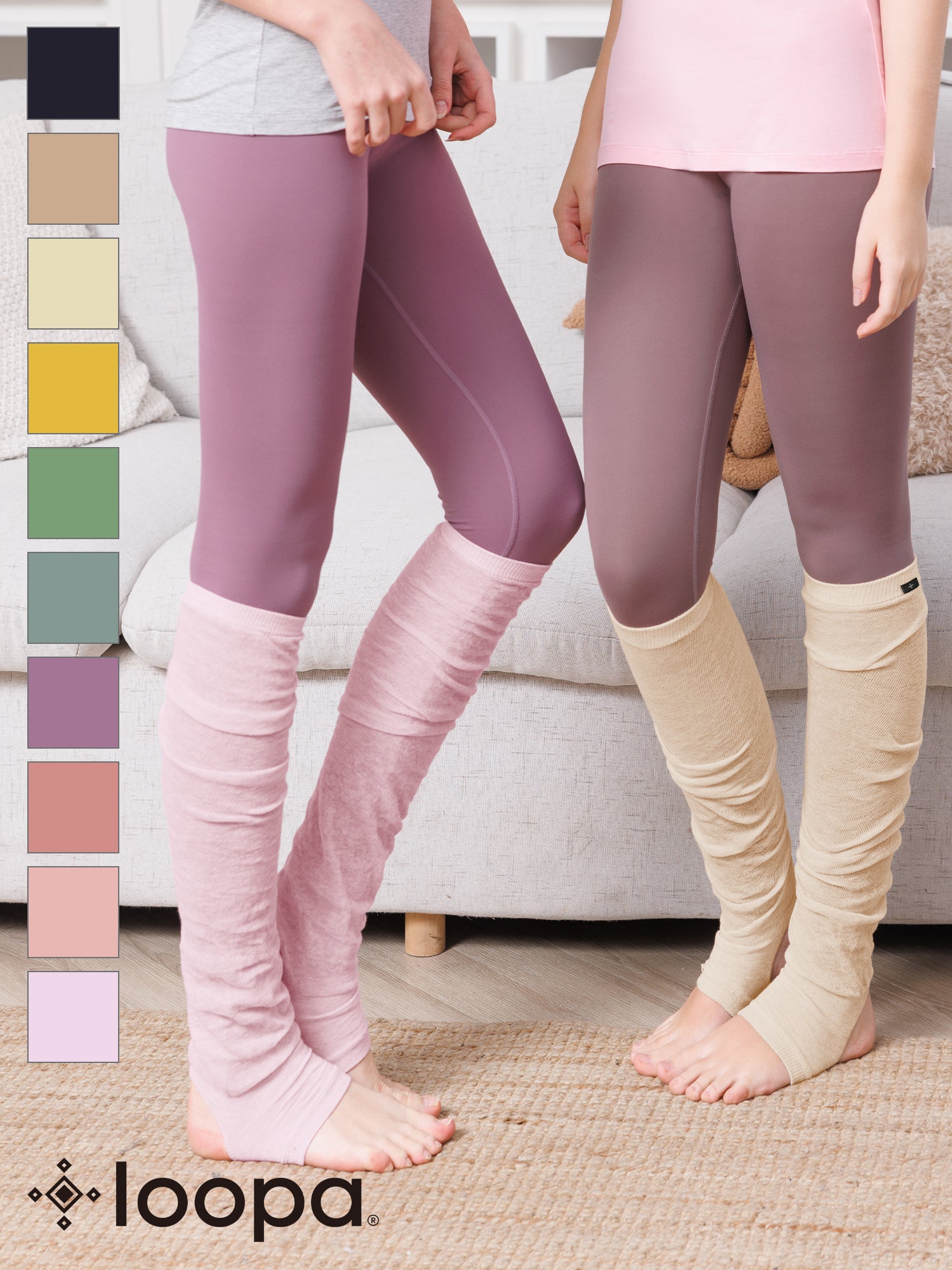 Loopa] Loopa High Waist Fitness Long Leggings / Yoga Pants Long Pants Long  Length Beautiful Legs - Puravida! Puravida Yoga Fitness Shop – Puravida!  プラヴィダ ヨガ ピラティス フィットネスショップ