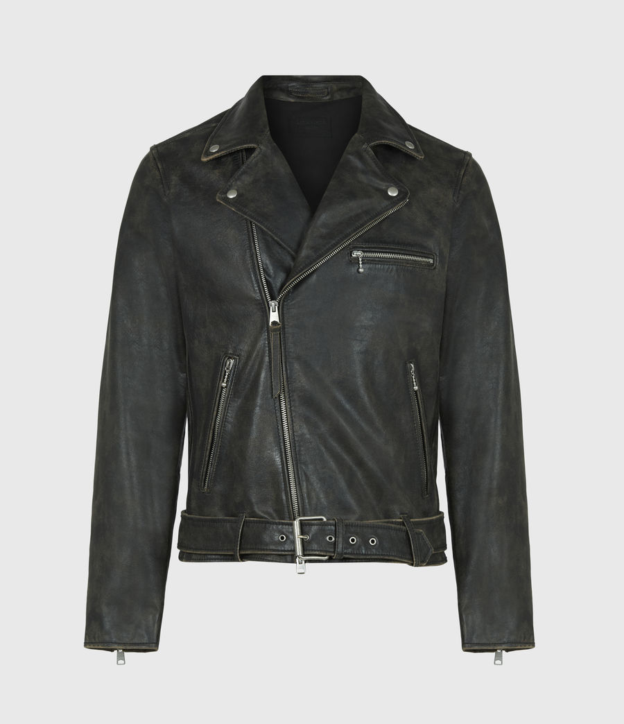 Wilde Black Leather Varsity Coat | The Jacket Maker