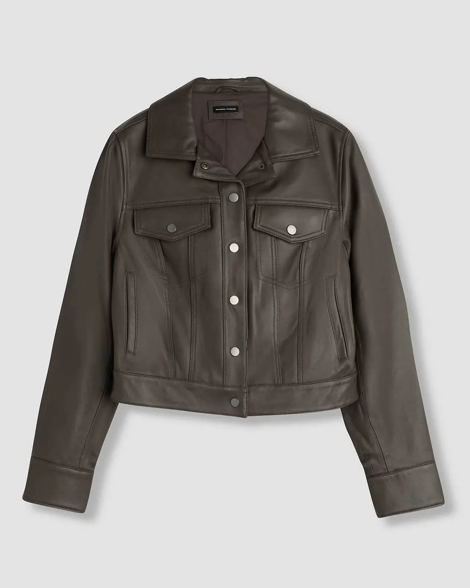 52.universal standard parker leather jacket