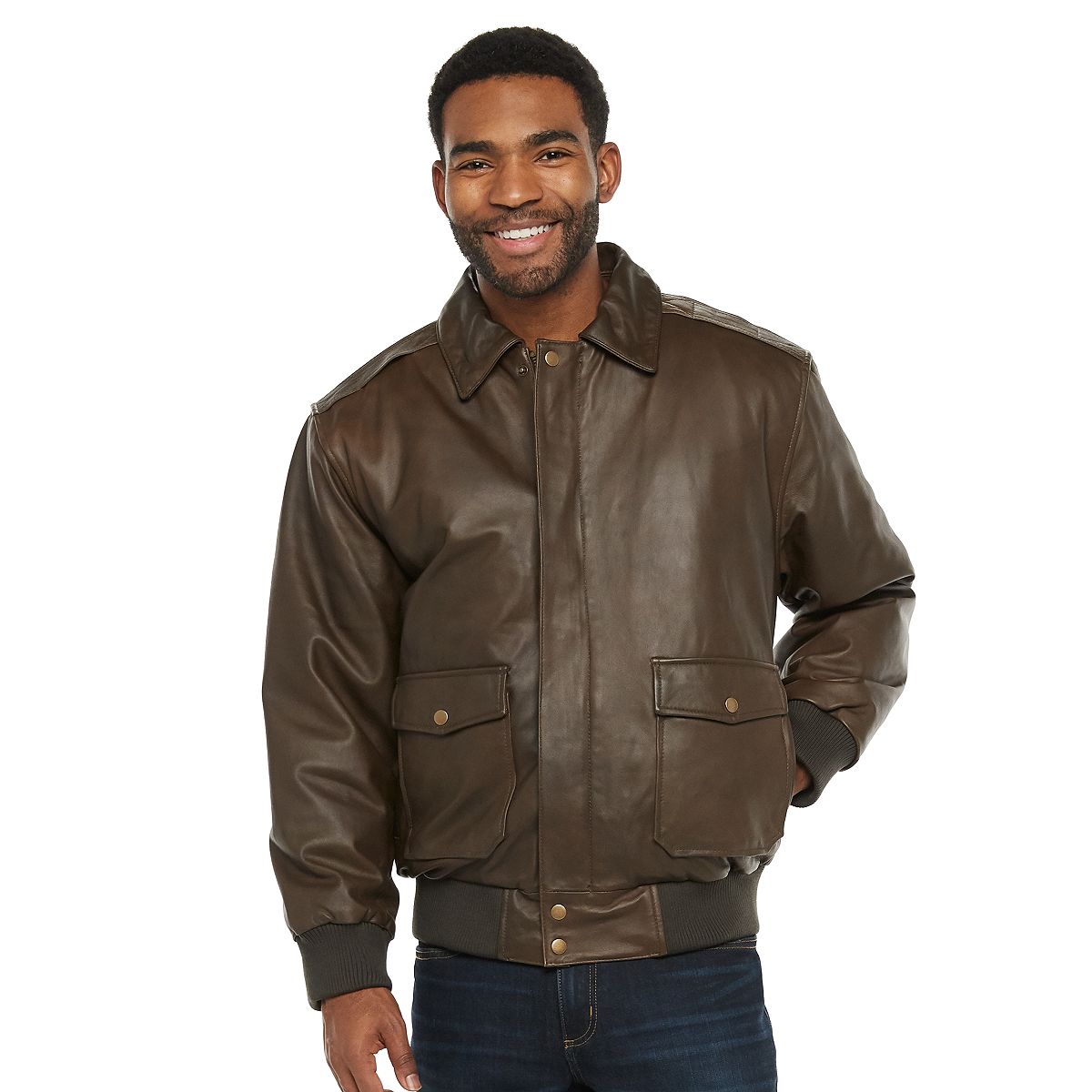 55.kohl s men s vintage leather distressed leather jacket