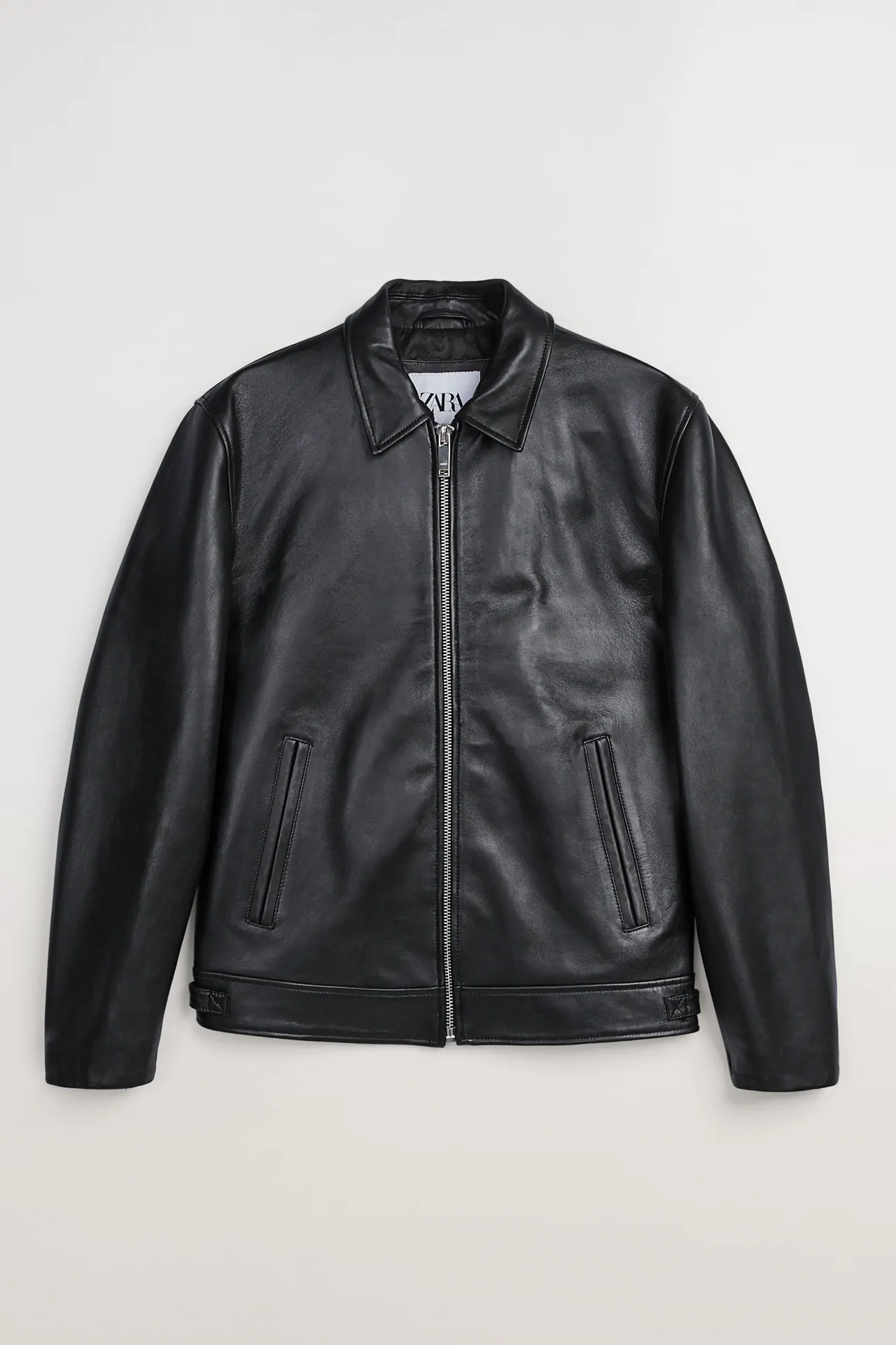 55.zara leather jacket