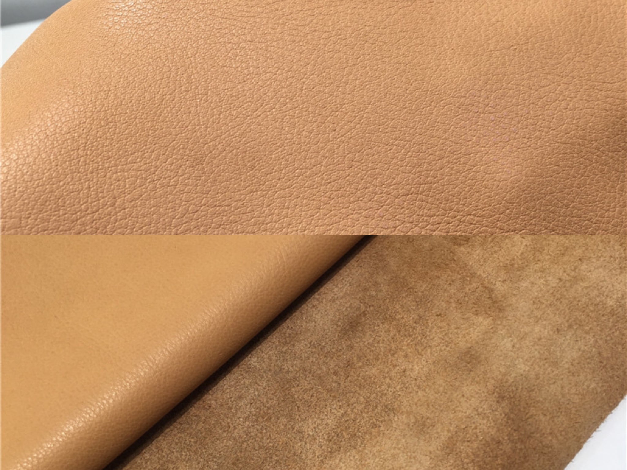 full grain leather detail