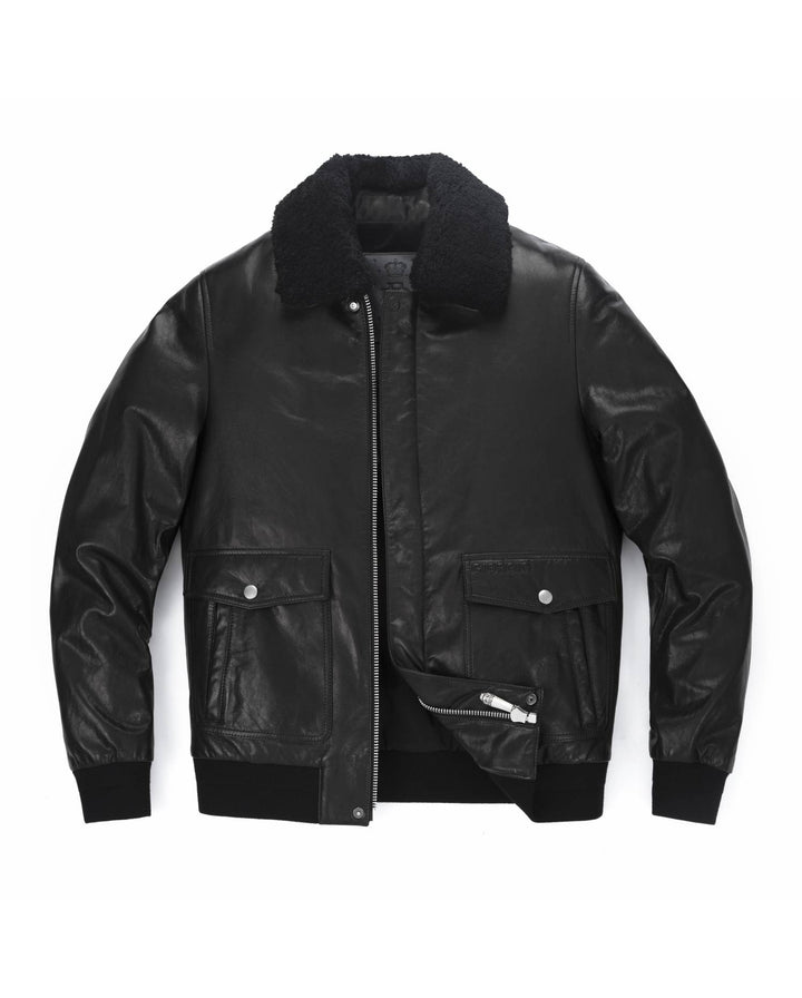 Buy Mens Leather Jacket Fur Collar Online In USA - Pala Leather