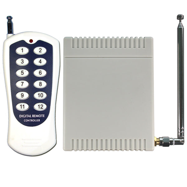 Kit Controle a Distance : 2 Prises + 1 Télécommande : Prise de Courant  Télécommandé Sans Fil - Jusqu'a 30m de Portée - Cdiscount Bricolage