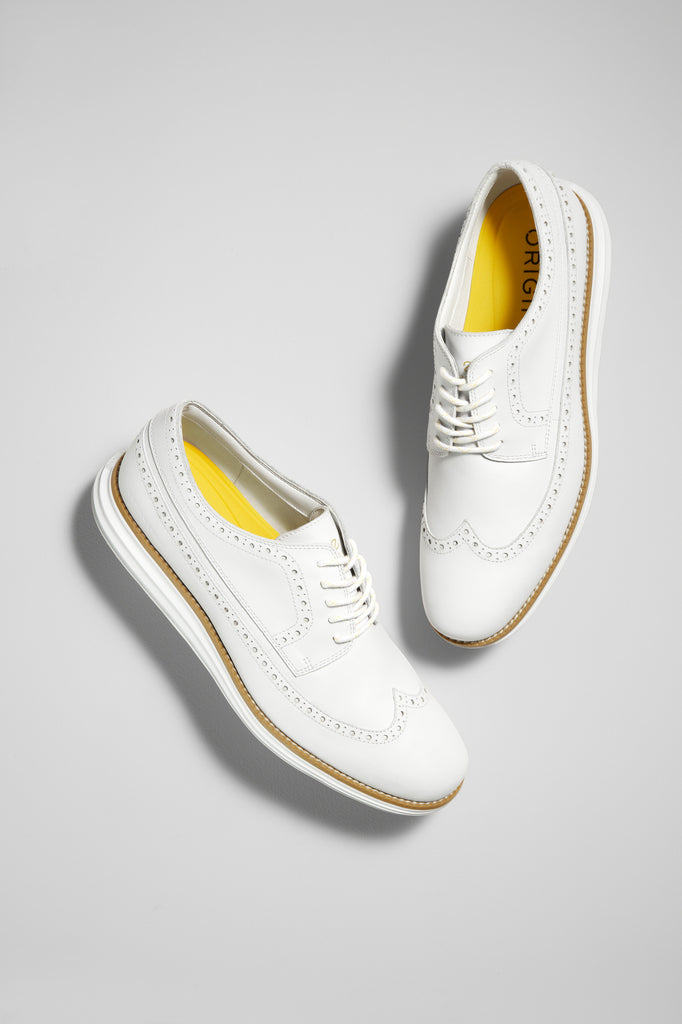 Cole haan original grand Oxford golf shoes white
