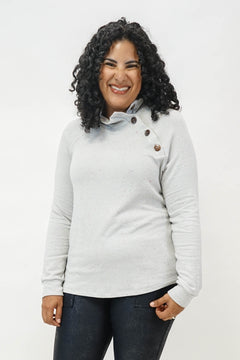 Corey Asymmetrical Sweatshirt In Grey