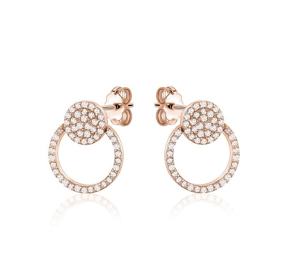 Circle In Circle Diamond Earrings (0.45Ctw)– mydiamond.ca
