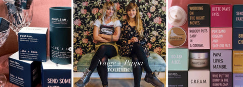 Naige and Pippa Founders of Routine Natural Deodorant Available at The Pale Blue Dot Hamilton Ontario