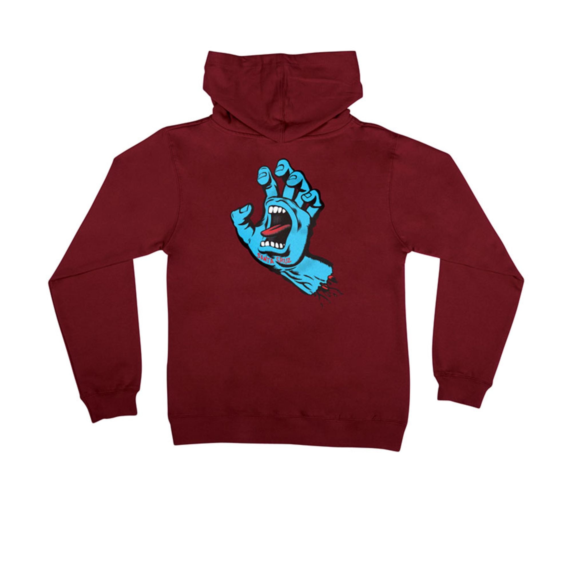 Santa Cruz Screaming Hand P/O Hooded Pullover Hood Youth Sweatshirt, M ...