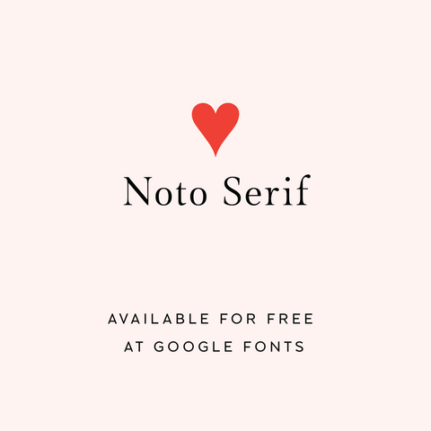 Noto Serif from Google Fonts