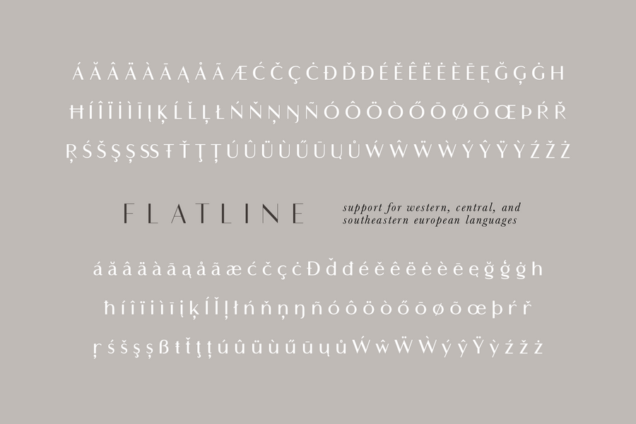 Flatline Sans Font Family Up Up Creative