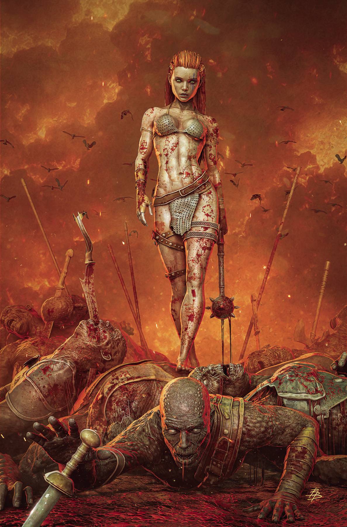 RED SONJA 2023 #12 BJORN BARENDS 1:15 Virgin Ratio Variant Cvr K