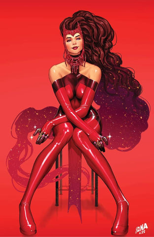 SCARLET WITCH 1 ADAM HUGHES VIRGIN VARIANT– The Comic Mint