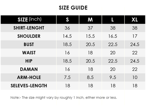 P-245 Size Guide