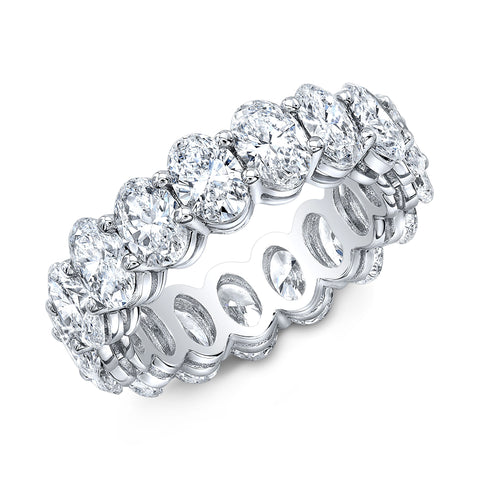 oval cut eternity band