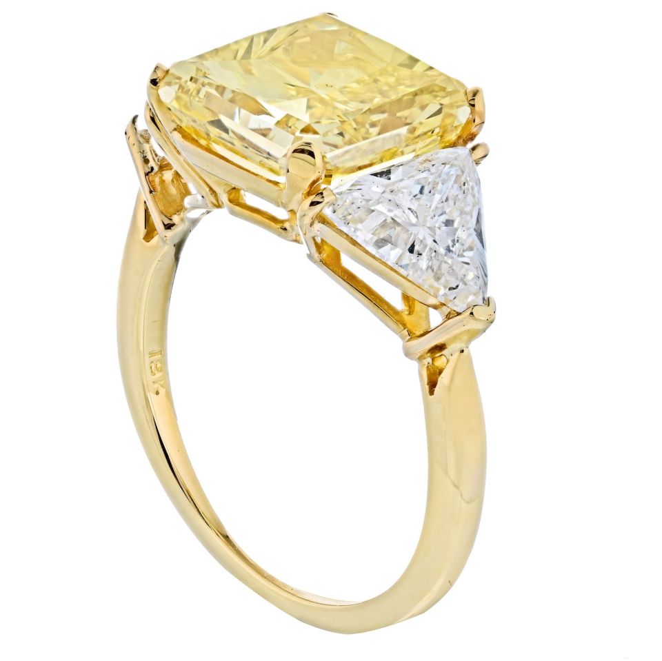 Tiffany Fancy Vivid Yellow Diamond Engagement Ring