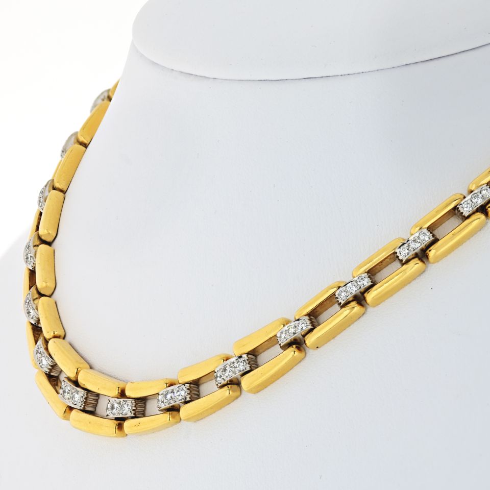 David Webb - Platinum & 18K Yellow Gold Liberty Head Coin Necklace