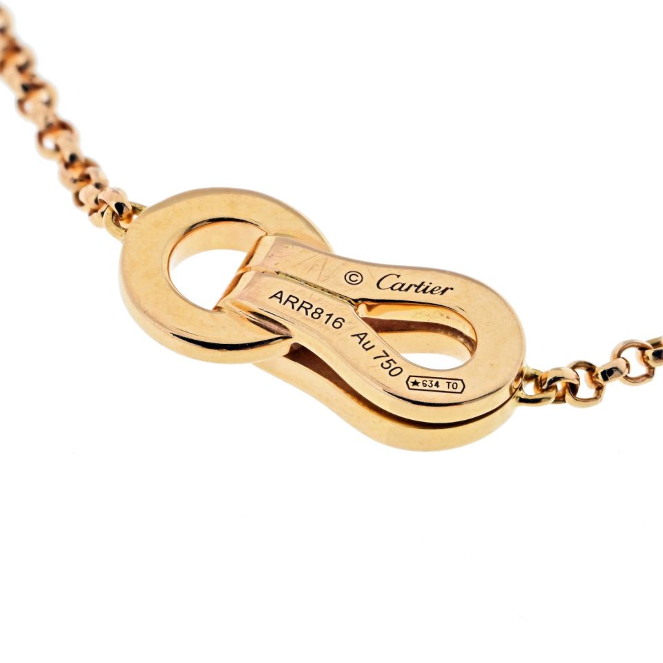 Cartier 18K Yellow Gold Santos Link 21 Inch Chain Necklace – The Back Vault