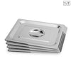 Gastronorm GN Pan Tray Top Cover Lid, 1/2 Stainless Steel (Set of 4)