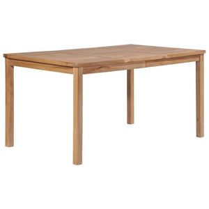 Garden Table, Solid Teak Wood, 150x90x77cm