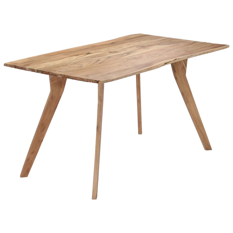 Dining Table, Solid Acacia Wood, 140x80x76cm