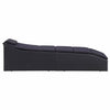 Sunbed with Cushion, Adjustable Backrest, Poly Rattan, Black