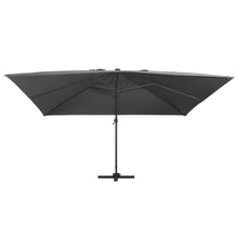 Load image into Gallery viewer, Cantilever Umbrella, with LED Lights, Aluminium Pole, Anthracite, 400x300cm