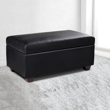 Load image into Gallery viewer, Kids Storage Ottoman, Fabric, Black