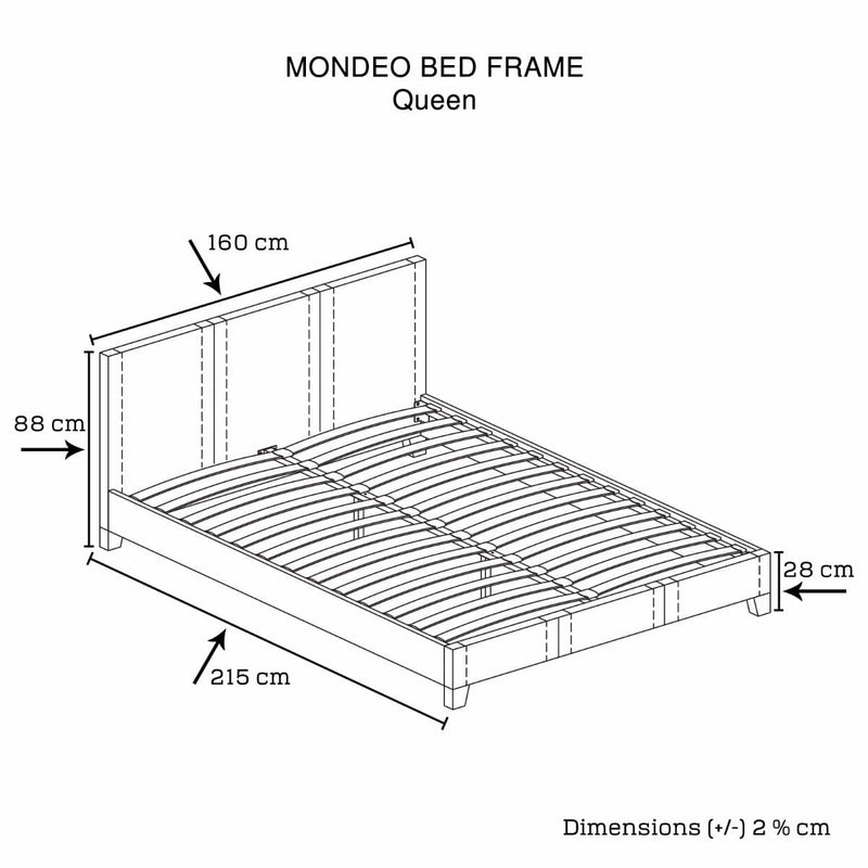 Mondeo Bed Frame - Queen