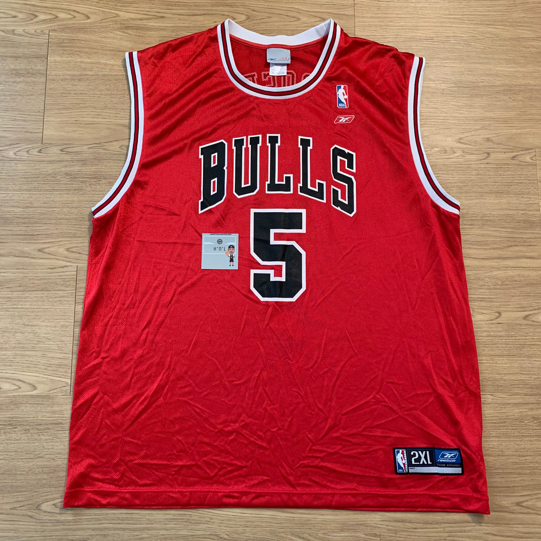 Lot Detail - 2003-2004 Jalen Rose Chicago Bulls Game-Used Road Alternate  Jersey & 2002-2003 Jalen Rose Chicago Bulls Game-Used Home Jersey (2)