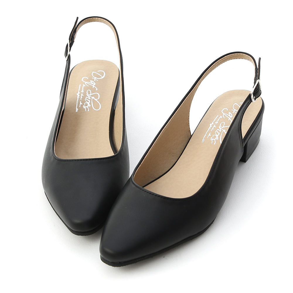 black slingback shoes low heel