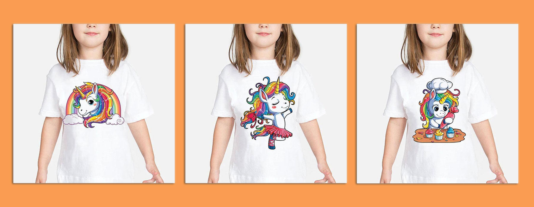 T-shirts licorne pour enfants, garçons et filles