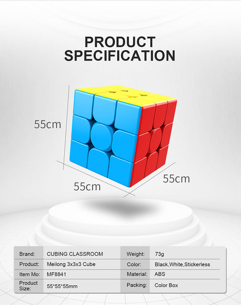 MoYu Cubing Classroom Meilong 3x3x3 Magic Cube Stickerless