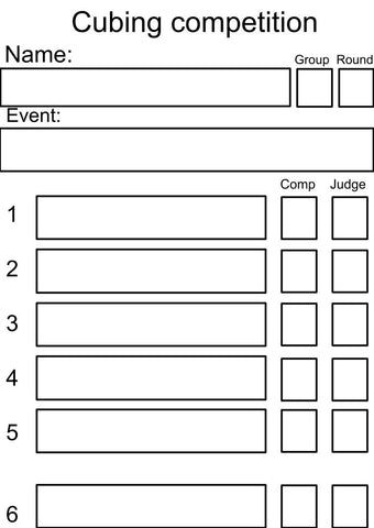 WCA Cubing Competition Tutorial 