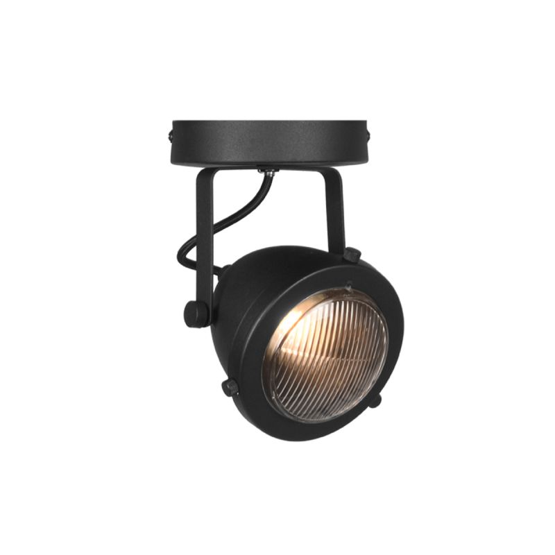 wimper Roeispaan Verouderd Led Spot industrieel Moto 1-Lichts zwart – Idecoratie