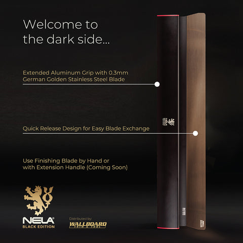 Black Edition NELA Edge Smoothing Finish Blade with Interchangeable Blade