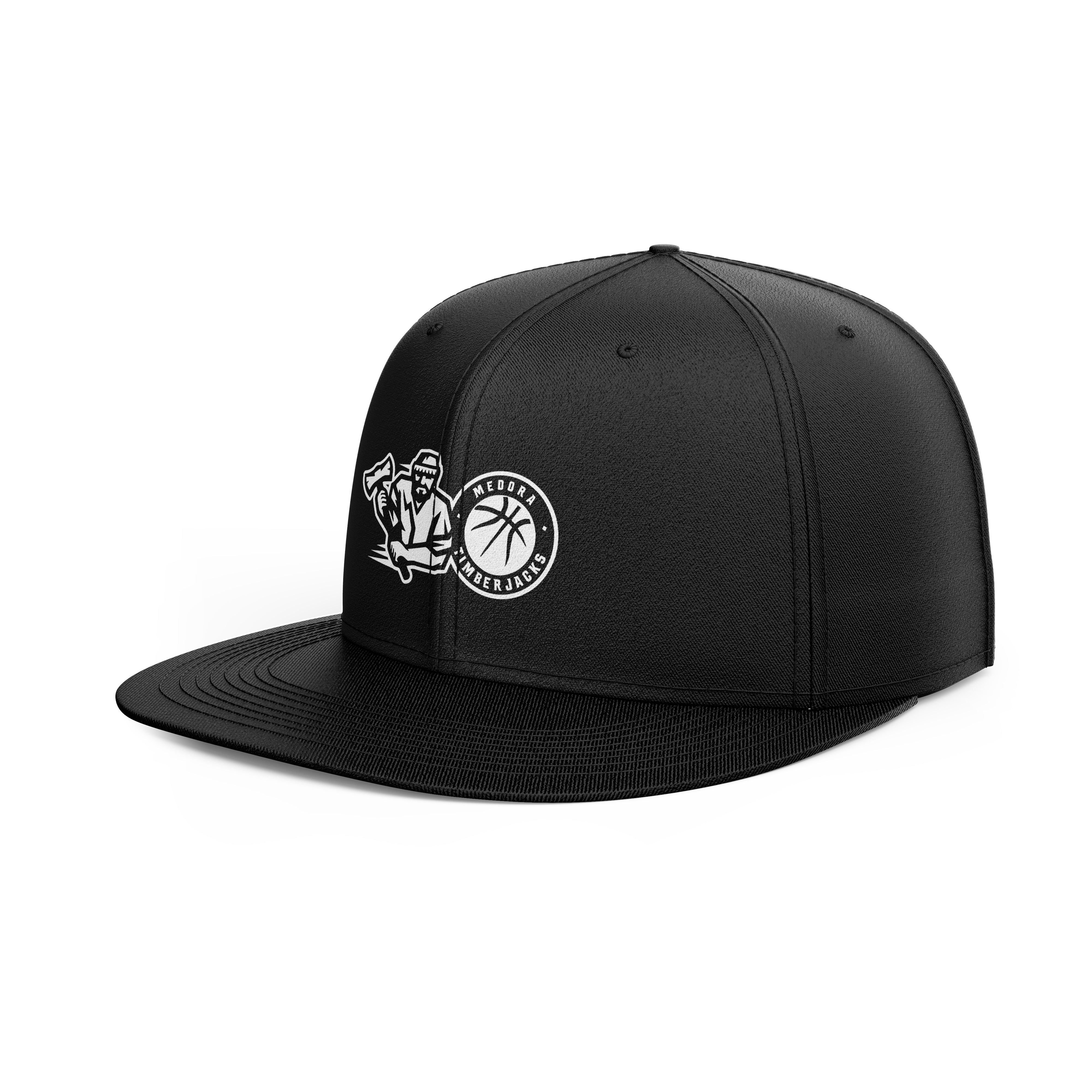 Medora Timberjacks Official Team Logo Hat · Flat (Whiteout) – The TBL Store