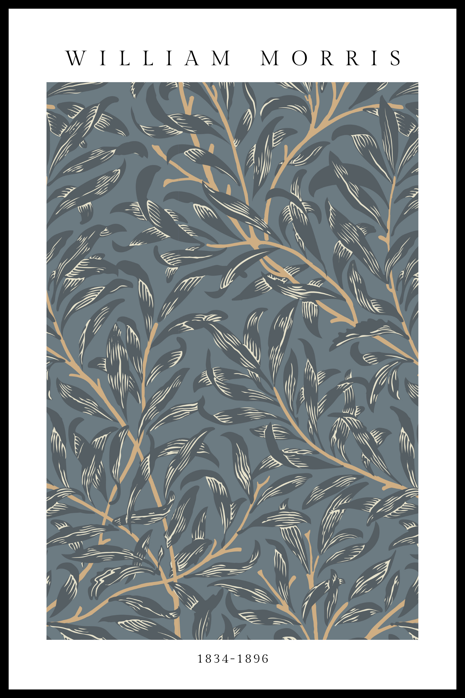 Billede af William morris 1834-1896 plakat - 30x40 cm