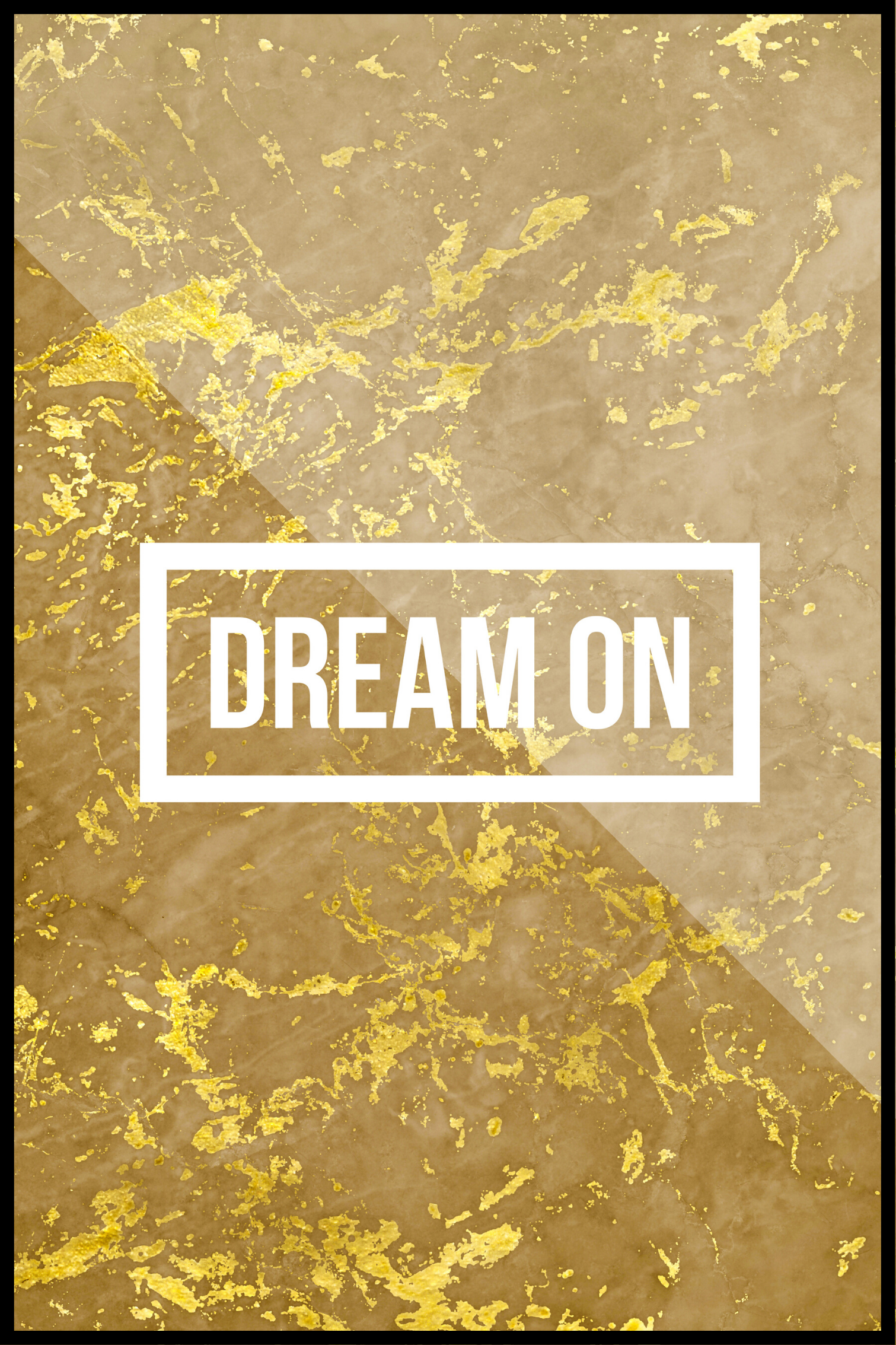 Se dream on plakat - 21x30 cm hos SimplyPoster.dk