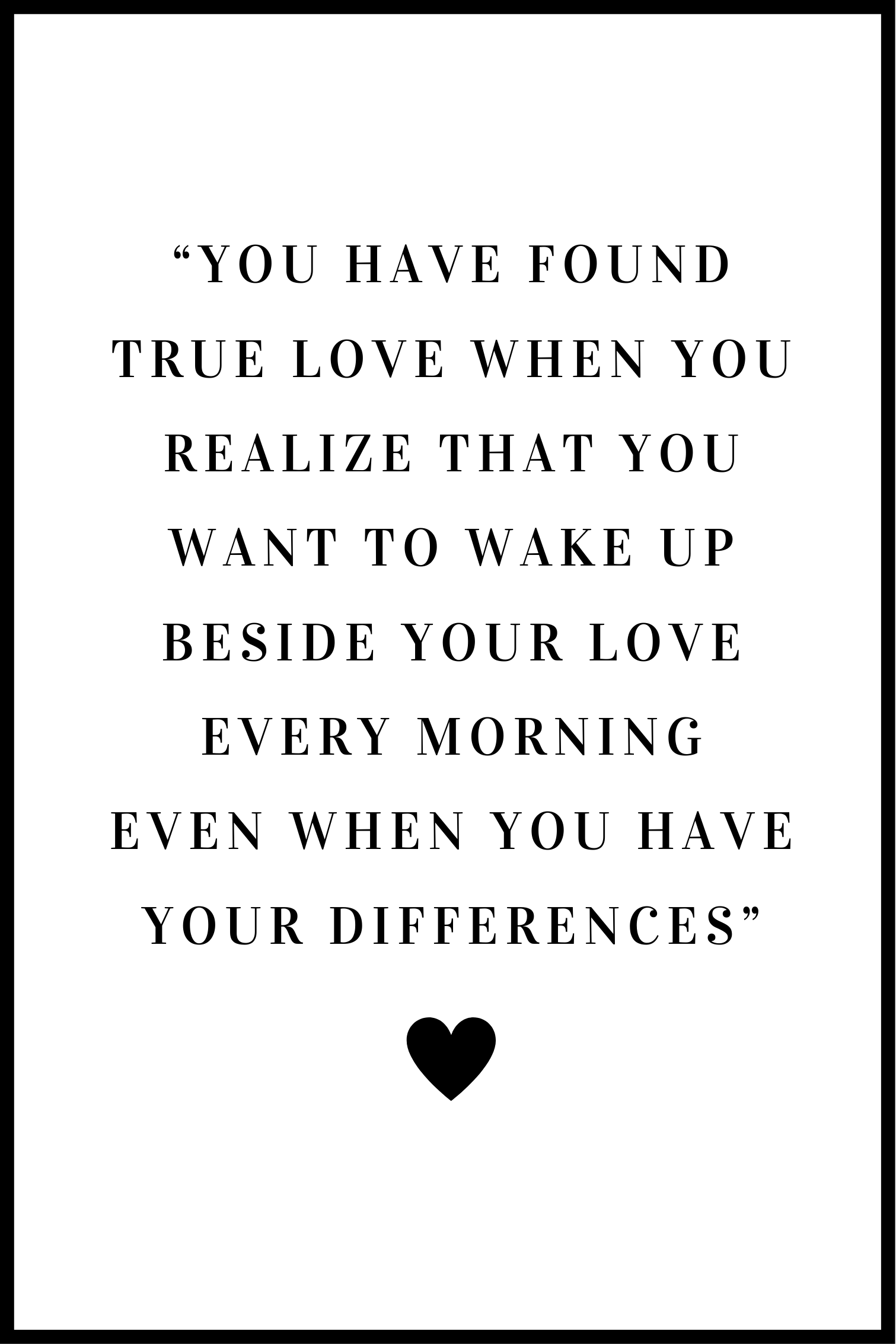 Billede af You have found love plakat - 21x30 cm