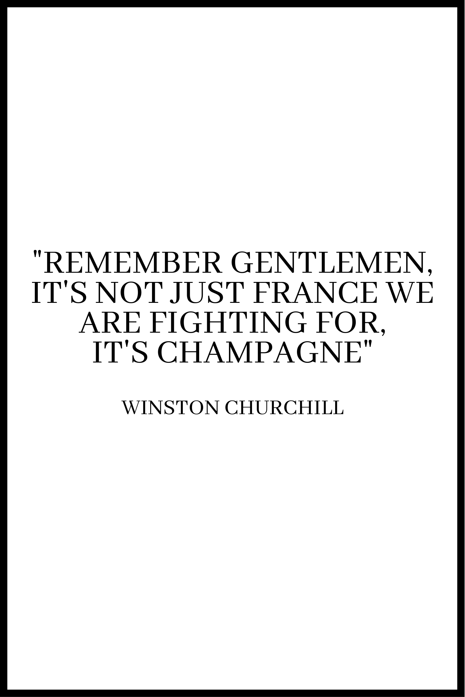 Billede af Remember gentlemen plakat - 21x30 cm