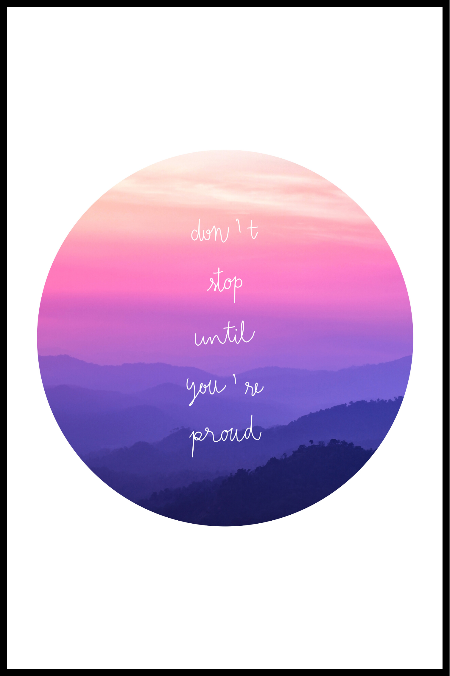 Billede af dont stop plakat - 21x30 cm