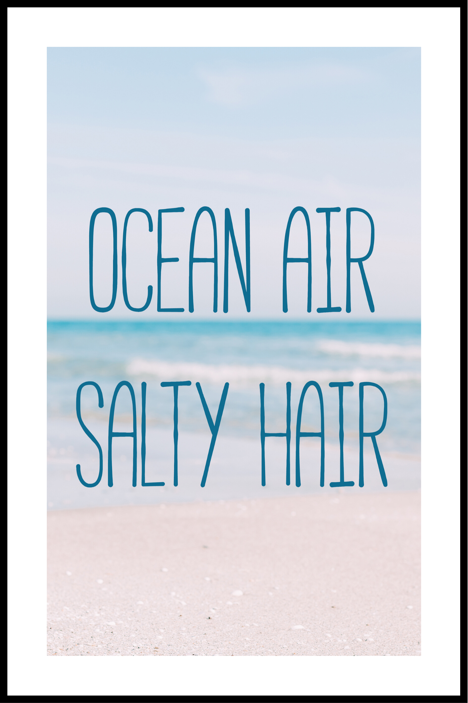 Se ocean air plakat - 21x30 cm hos SimplyPoster.dk