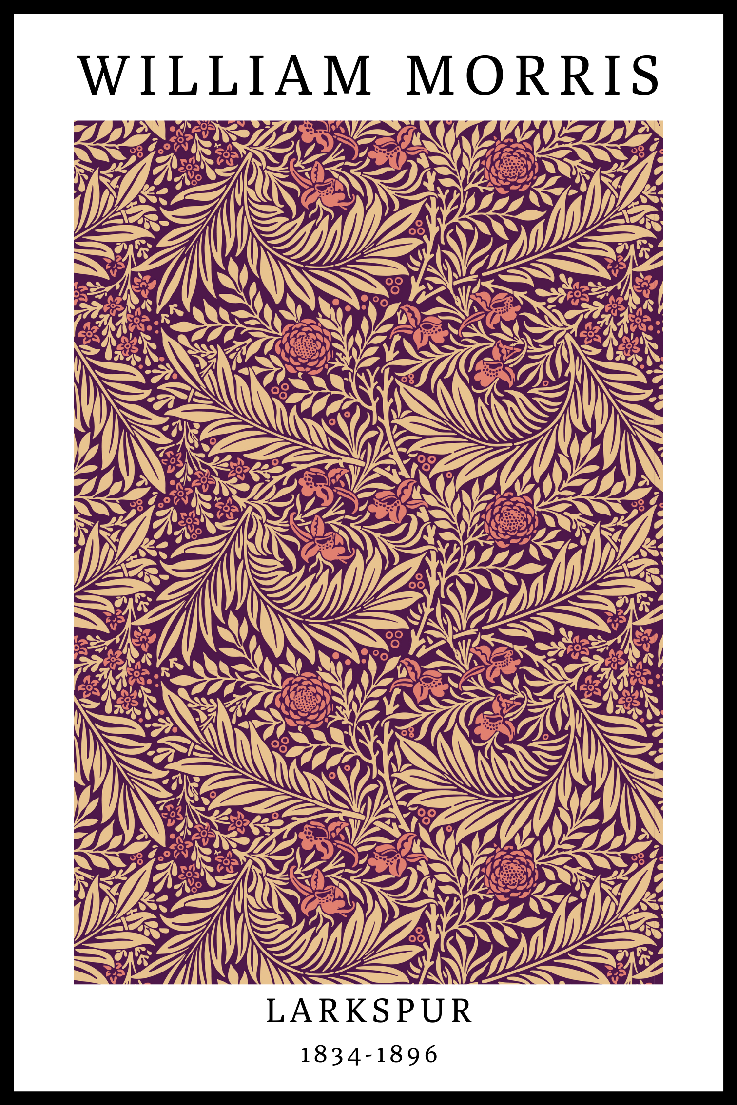 Billede af Larkspur 2 plakat - 21x30 cm