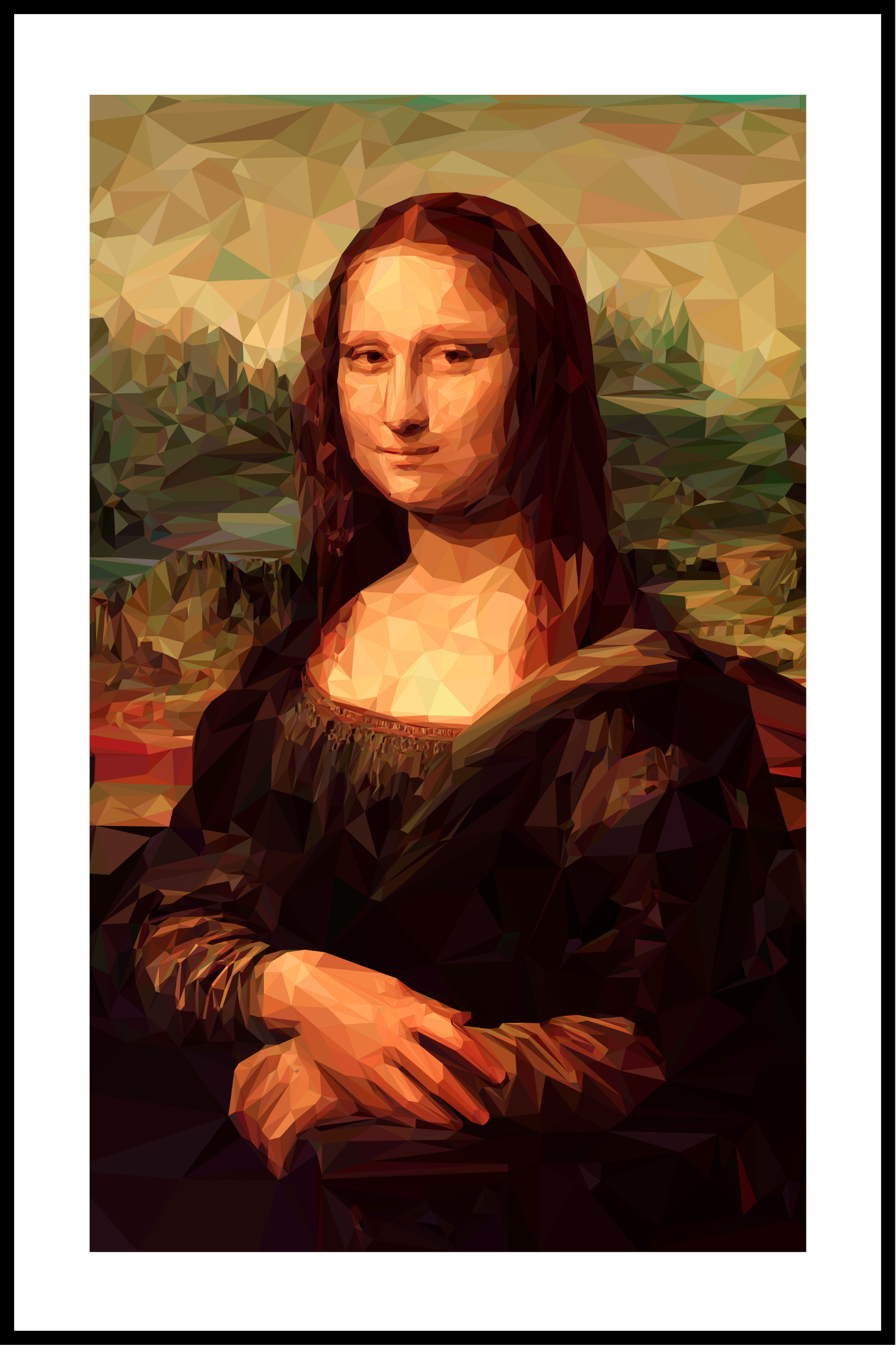 Se Mona lisa plakat - 21x30 cm hos SimplyPoster.dk
