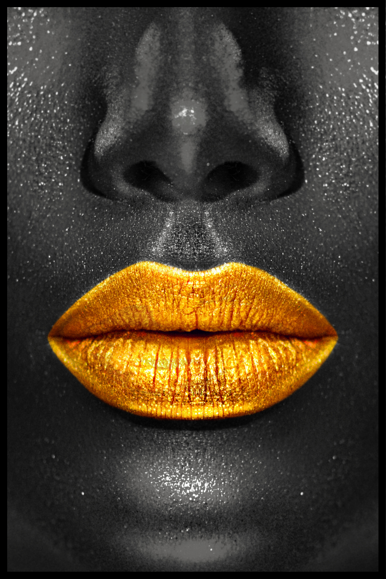 Billede af Golden kiss plakat - 21x30 cm