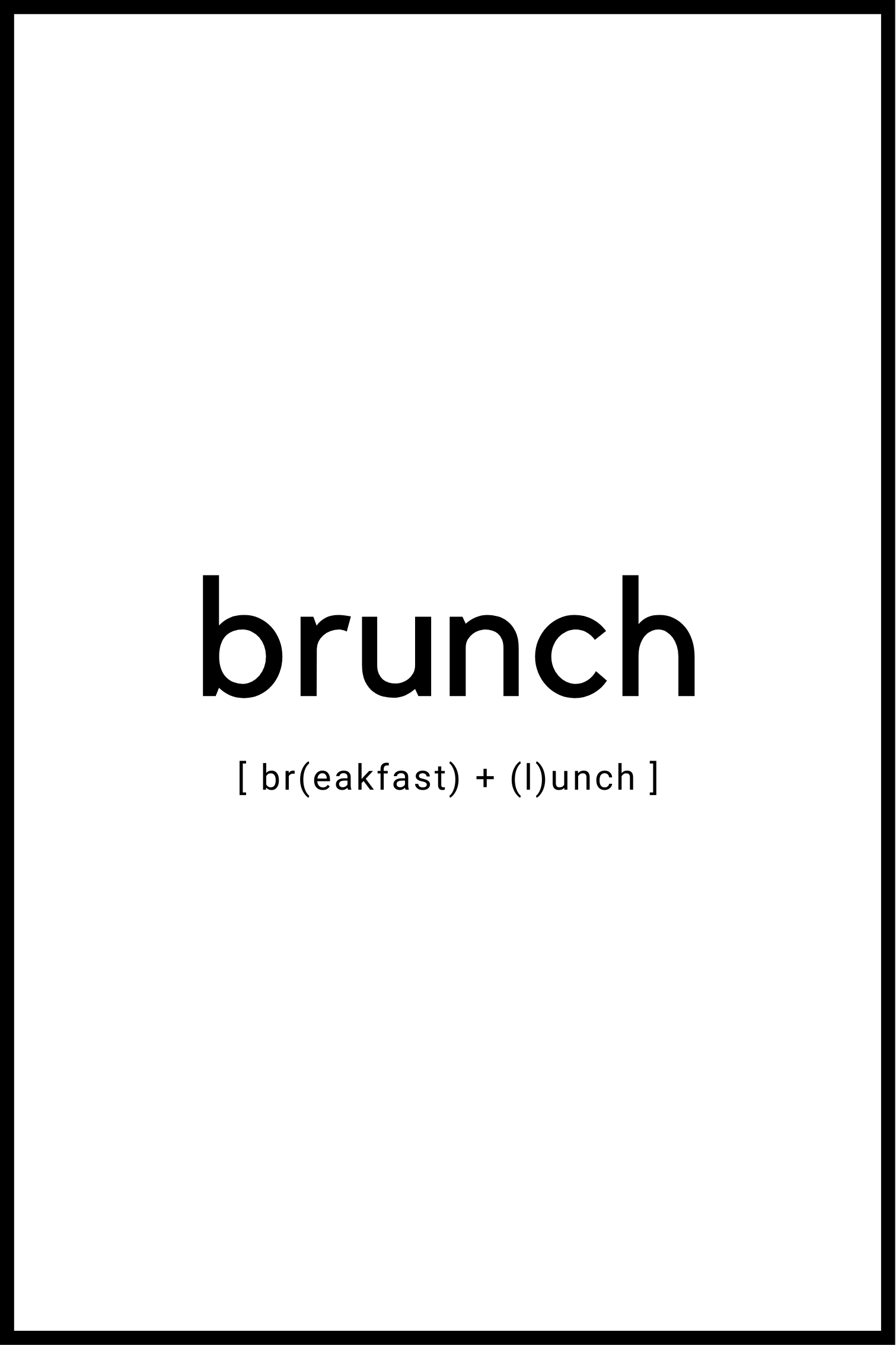 Billede af Brunch plakat - 21x30 cm