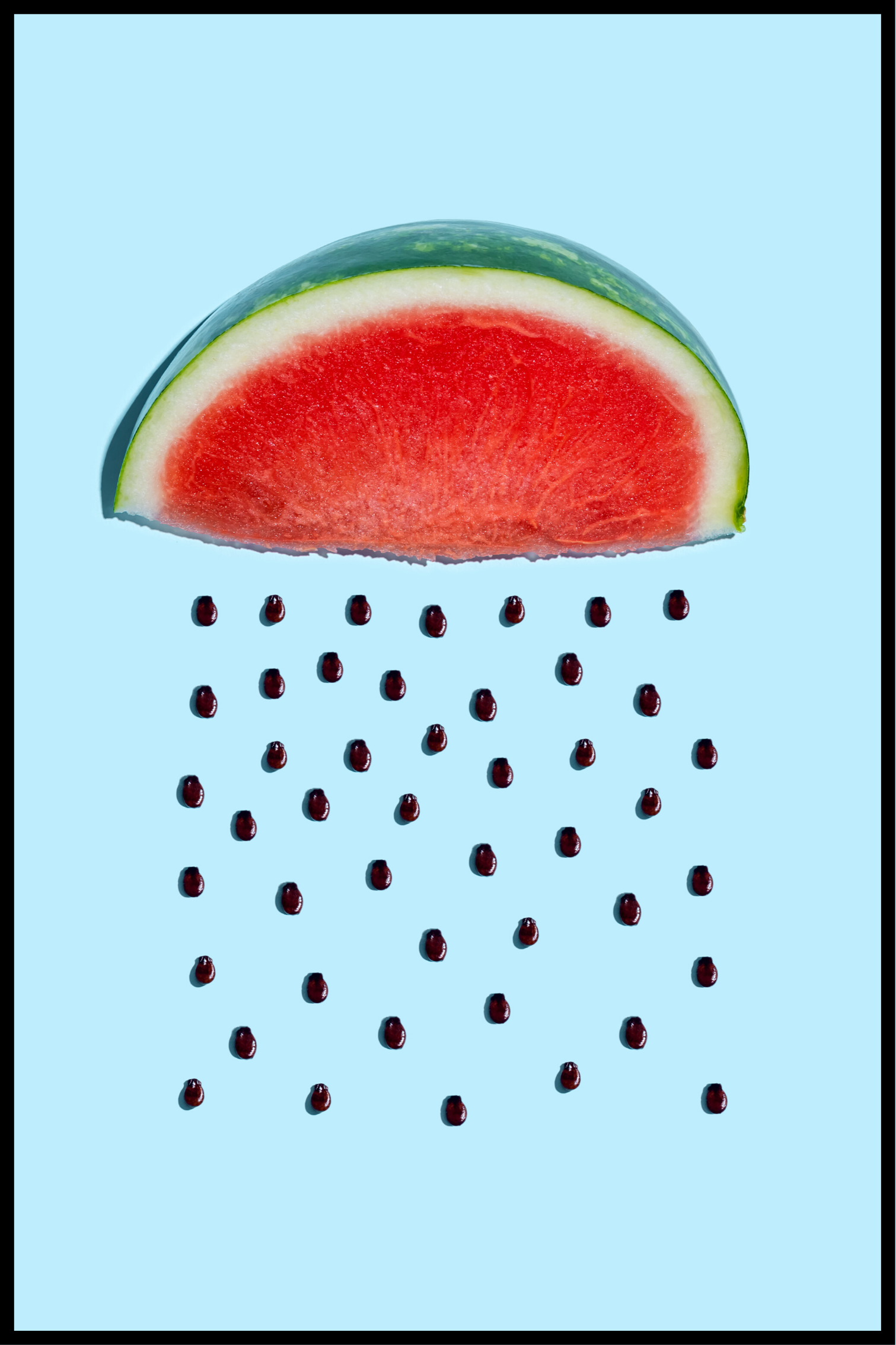 Billede af Melonkerner plakat - 21x30 cm